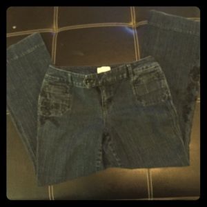 Dark Blues Jeans w Black Design