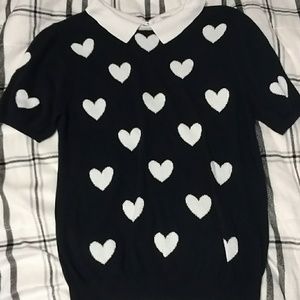 Black/Deep Blue and White Shirt