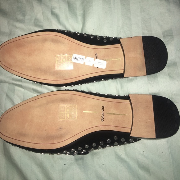 NEW Black Studded Dolce Vita slide on mule - Picture 3 of 3