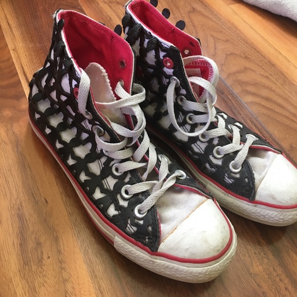 RARE Converse (Red) Collection Hi Tops - Picture 1 of 7