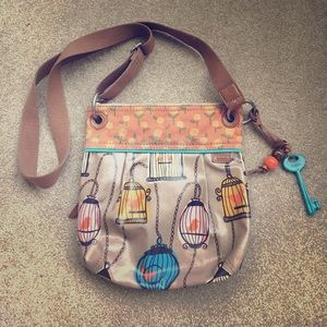 Fossil Key-per crossbody, birdcage purse