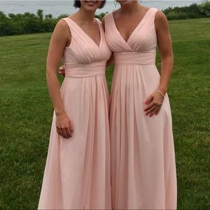 Beautiful blush bridesmaid dress!