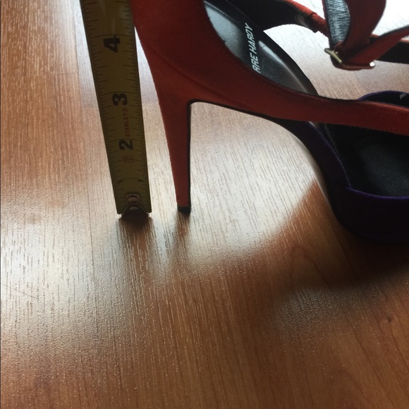 New Pierre Hardy Purple Peach suede shoes - Picture 7 of 7