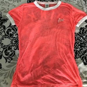 VS PINK ringer tee