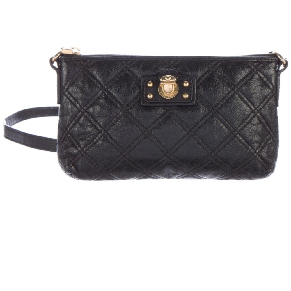 Marc Jacobs Black Quilted Crossbody Purse