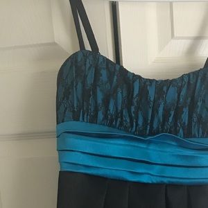 Blue/black homecoming dress