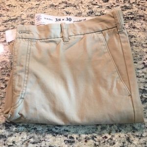 Brand New Izod 38x30 Khaki Chino Straight Leg