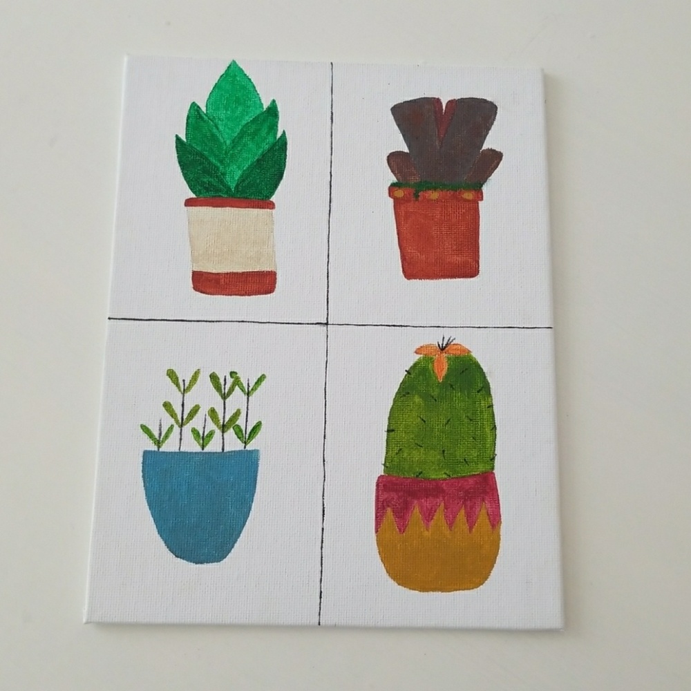 Succulent painting