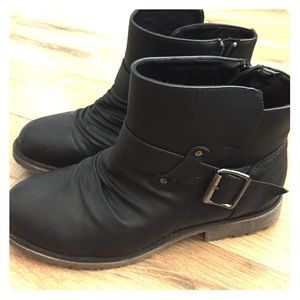 Black ankle boots