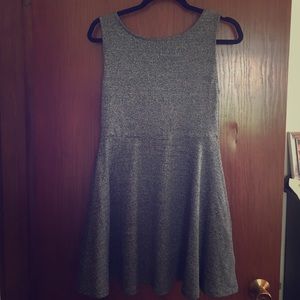 Grey A line midi dress