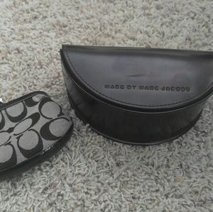 Coach coin purse and Marc Jacobs sunglasses case.