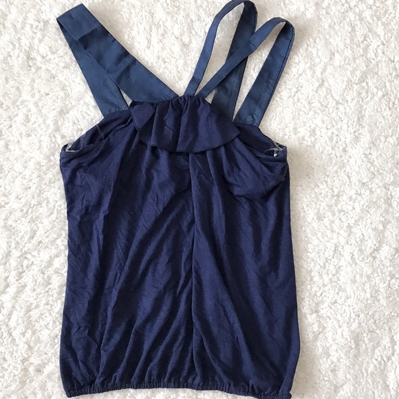 Anthropologie Tops - 🎀 Anthropologie Ella Moss Navy Sleeveless Tank