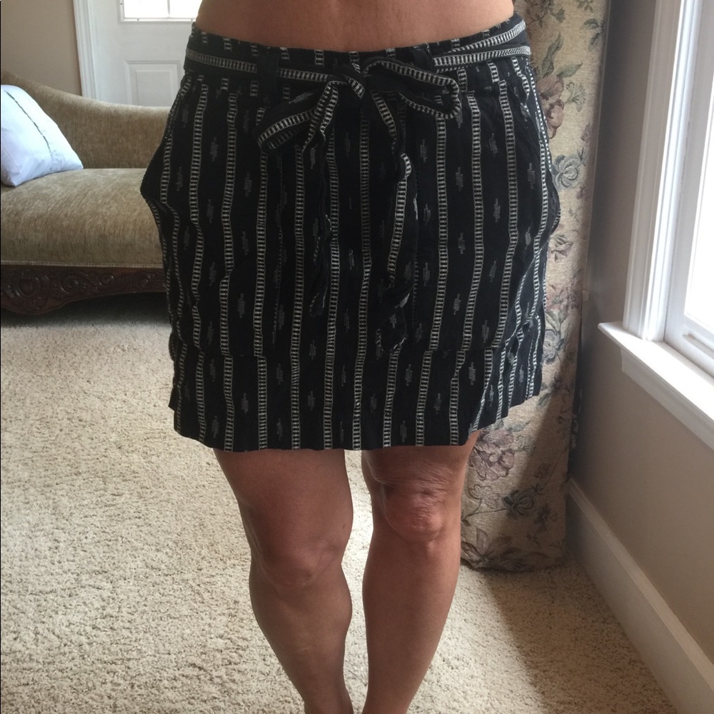 Black and silver skirt