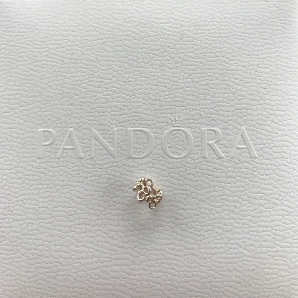 Pair of Authentic "Trinity" 14k Pandora Spacer