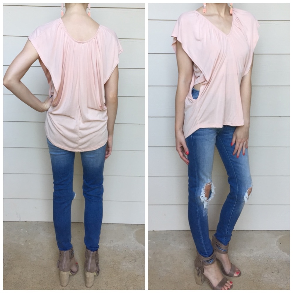 LAST CHANCE▫️Blush Bandeau Layered Top - Picture 2 of 4