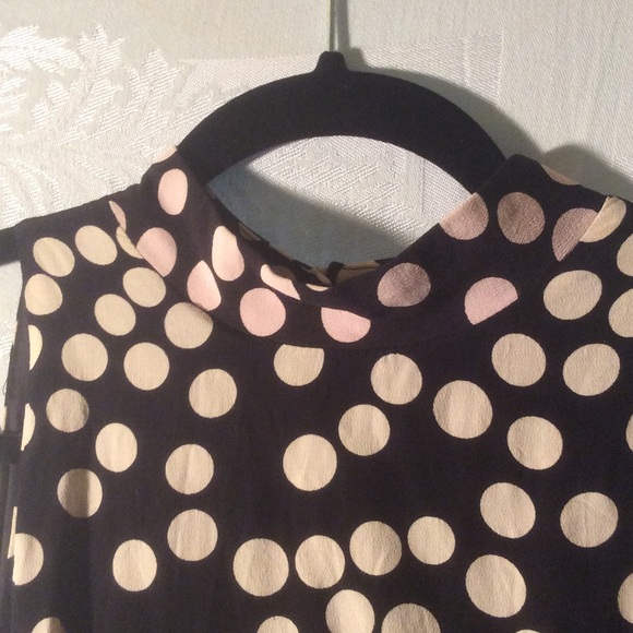 Vintage Style Black & White Polka Dot Summer Dress - Picture 2 of 4