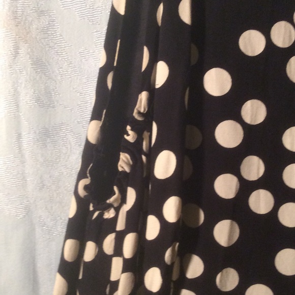 Vintage Style Black & White Polka Dot Summer Dress - Picture 3 of 4