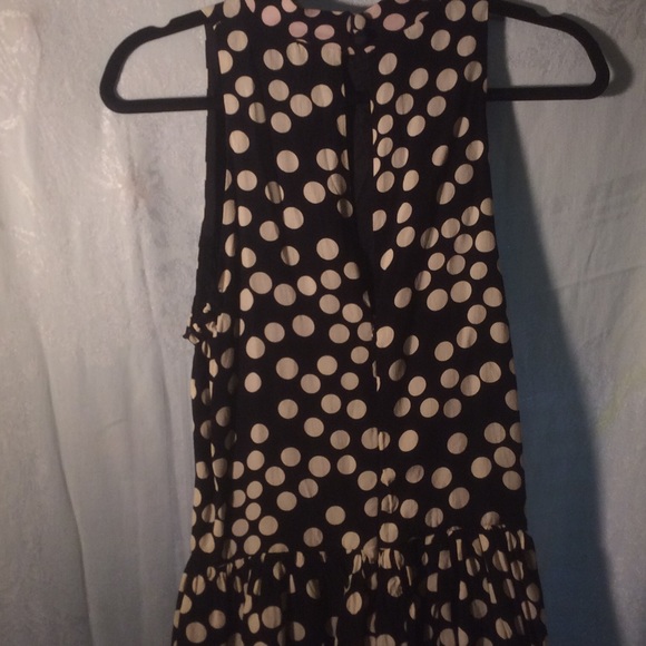 Vintage Style Black & White Polka Dot Summer Dress - Picture 4 of 4