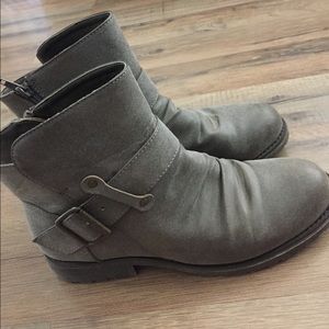 Taupe ankle boots