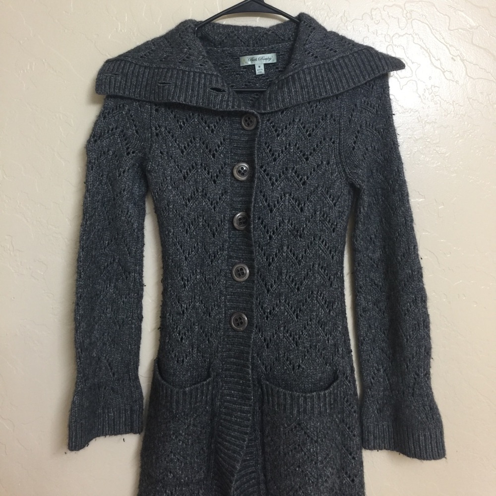 Beth Bowley long button up sweater