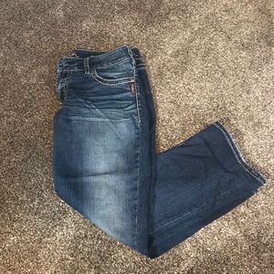 Silver Capris. Suki cut.