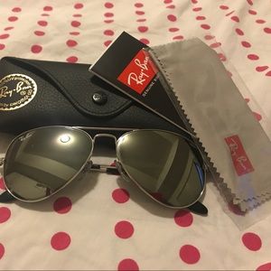 Ray Ban mirrored glasses