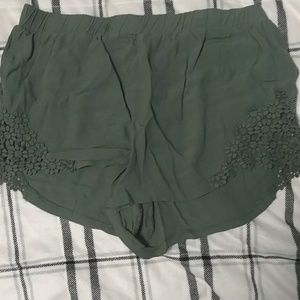 Green Thin Shorts