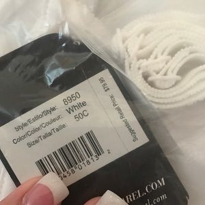 Dominique White Satin Torsolette