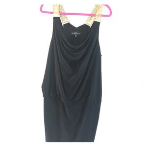 Betsy & Adam Black Cocktail Dress