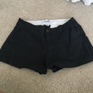 Old Navy Black Chino Shorts