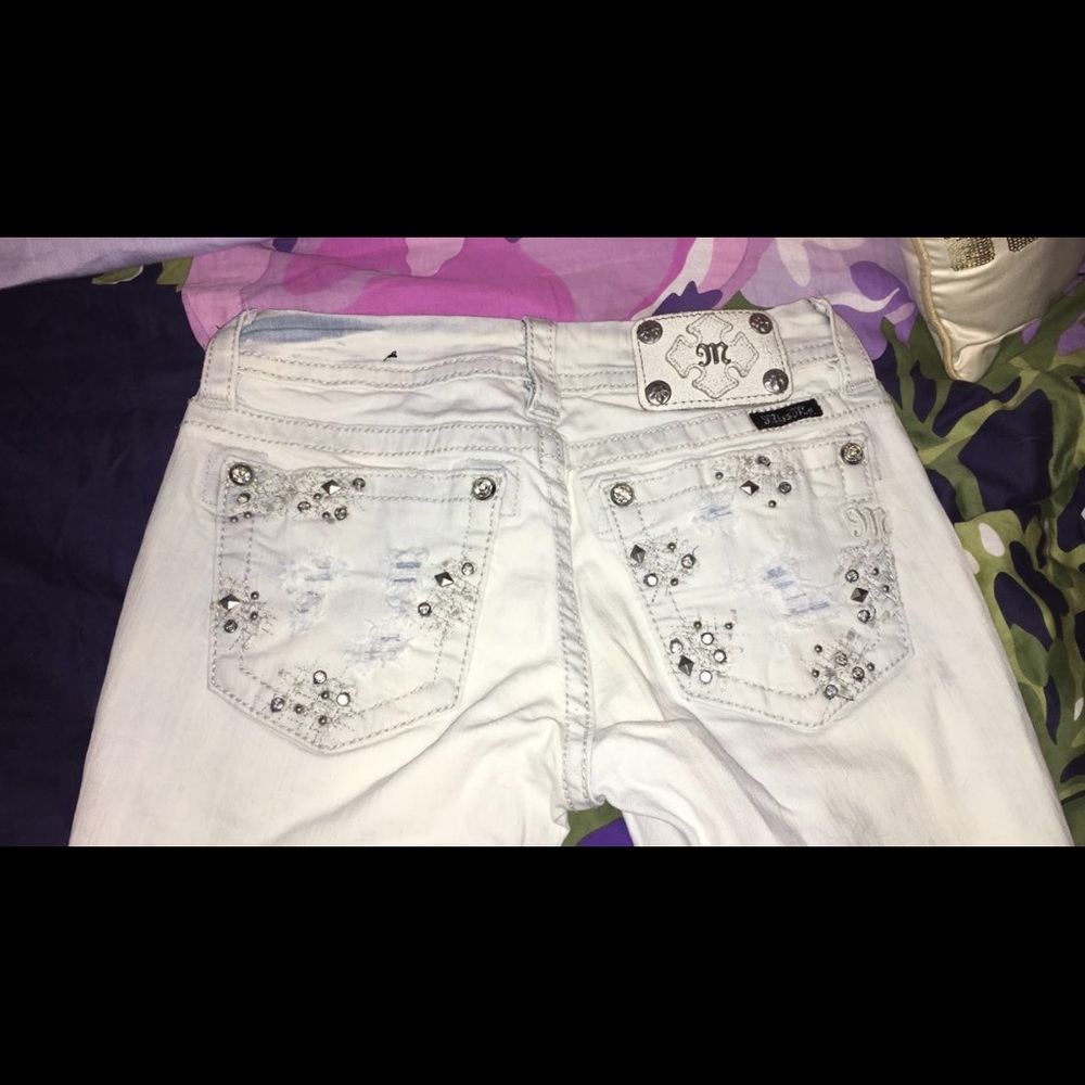 White Miss Me Jeans
