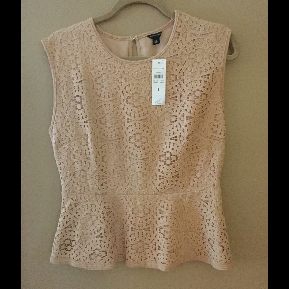 Pink Ann Taylor Summer Top NWT Sz S