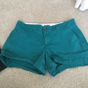Old Navy Teal Chino Shorts.
