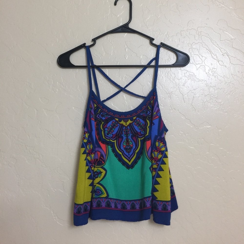 Colorful Crop top tee