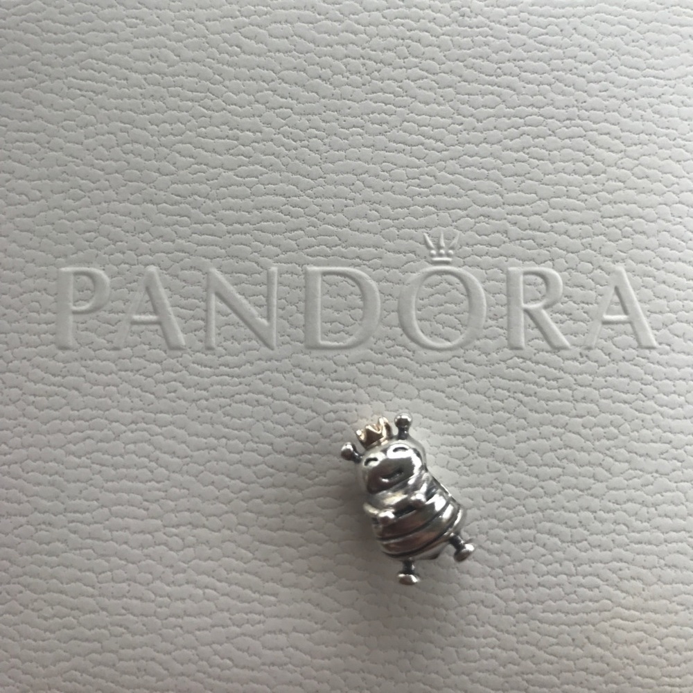 Authentic "Queen Bee" 2 tone Pandora Bead