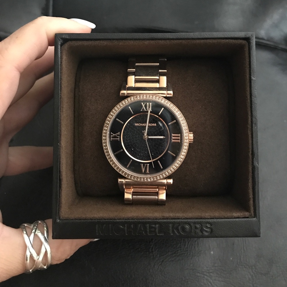 Michael Kors Women's Catlin Rose Gold-Tone Watch