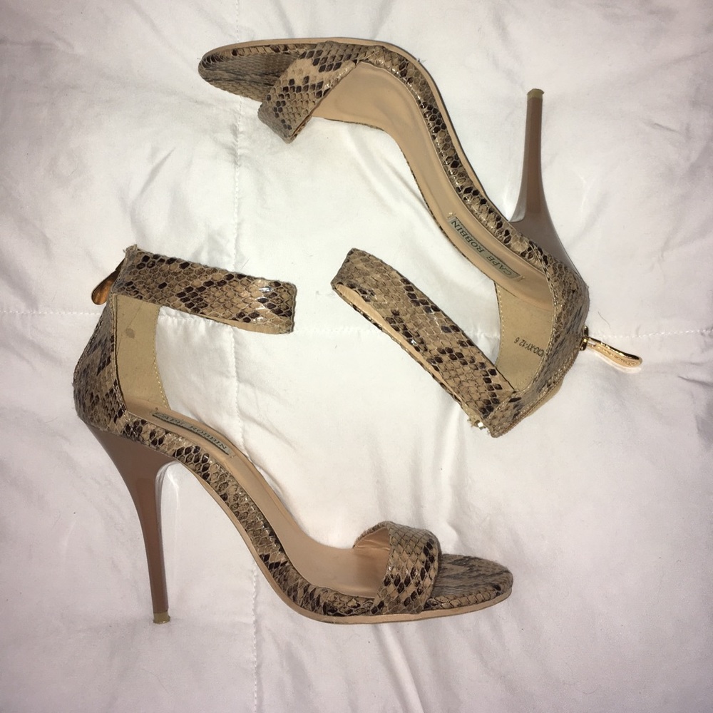 Snake skin heels