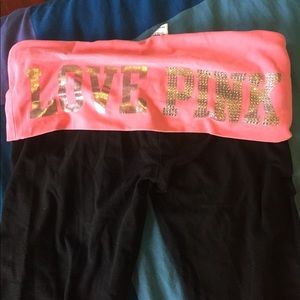 Victoria's Secret pink yoga pants