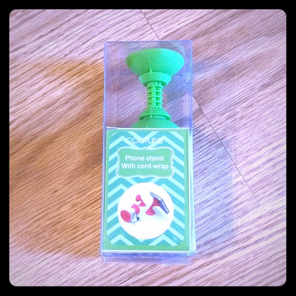 Green silicone phone stand