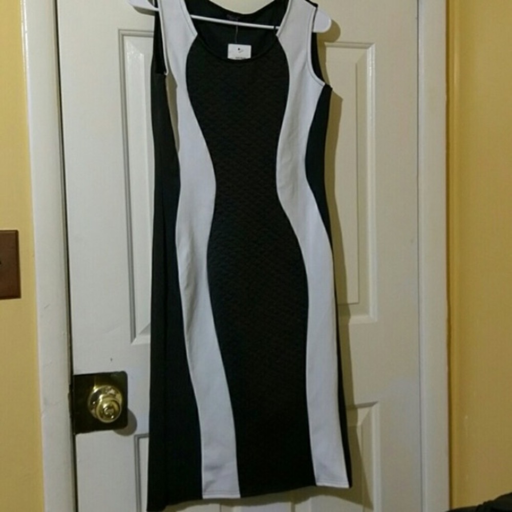 NWT black and white dress