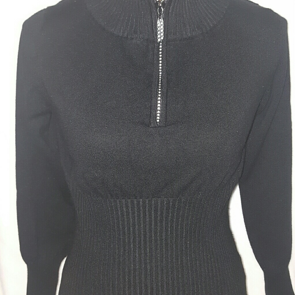 Half zip knit pullover