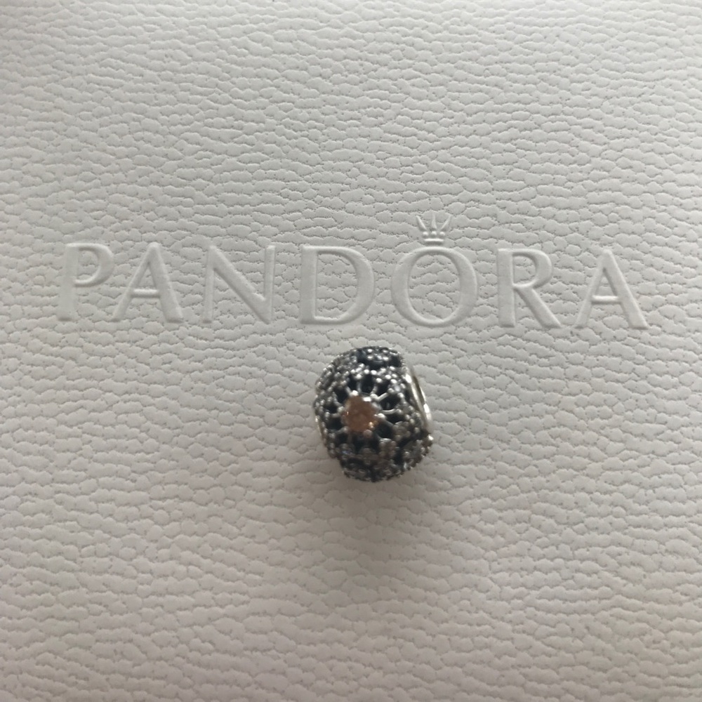 Authentic "Inner Radiance" Silver Pandora Bead