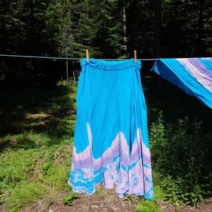 BOHO Skirt Long & Flowy Gauze M