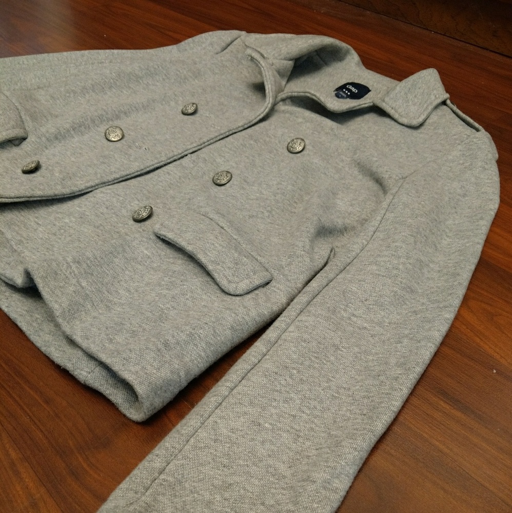Gap Gray Peacoat Blazer