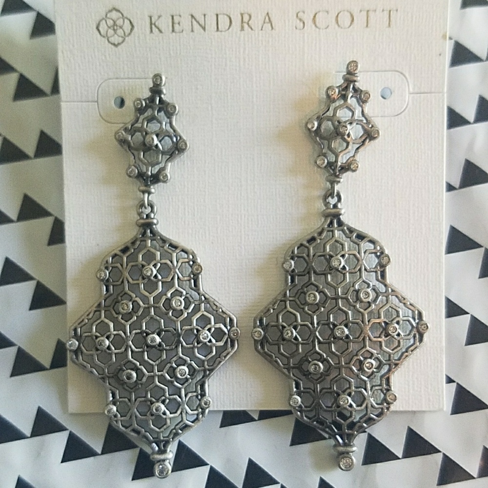 Kendra Scott Antique Silver Earrings
