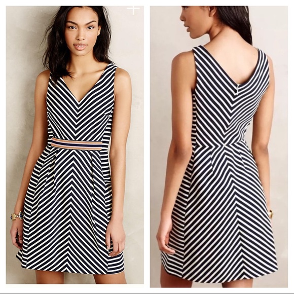 Anthropologie Dresses & Skirts - Anthropologie Maeve Mitered Striped Dress