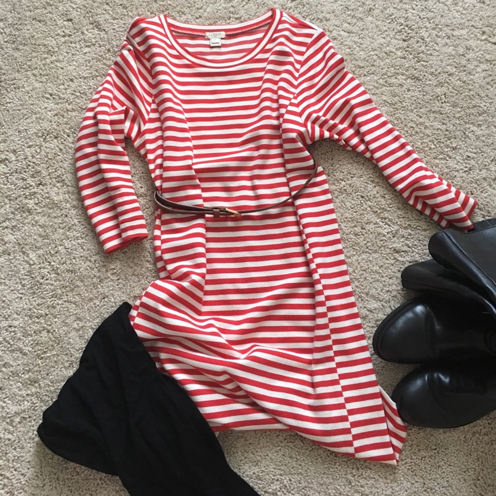 Striped J. Crew Sweater Dress