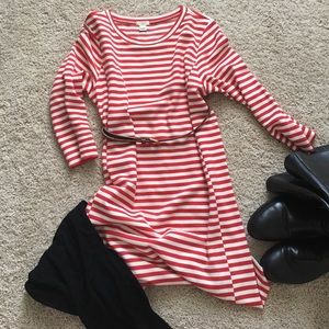 Striped J. Crew Sweater Dress