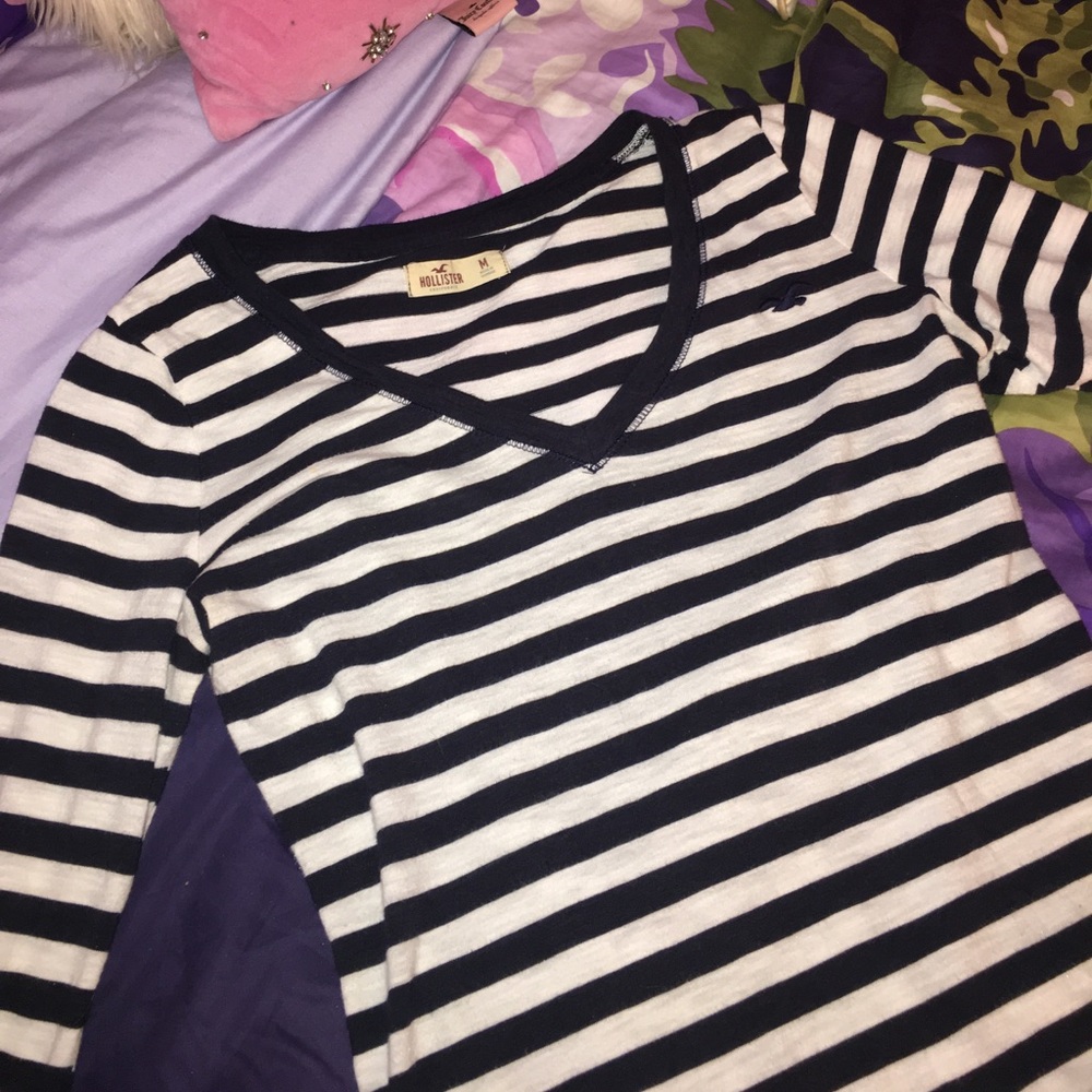 Hollister Striped Long Sleeve T-Shirt
