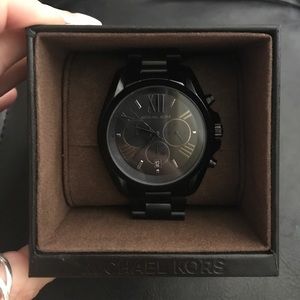 Michael Kors Bradshaw Black Stainless Steel Watch
